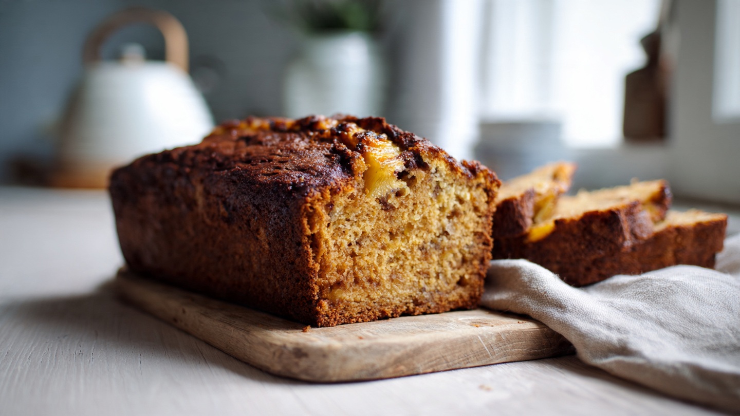 Charred Pineapple & Coconut Banana Bread