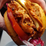 Onion Bhaji Burger